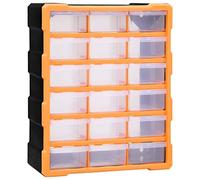 vidaXL Organizador multicajones con 18 cajones intermedios 38x16x47 cm