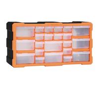 vidaXL Organizador multicajones con 22 cajones 49x16x25,5 cm