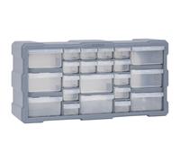 vidaXL Organizador multicajones con 22 cajones 49x16x25,5 cm