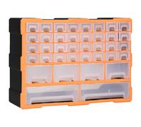 vidaXL Organizador multicajones con 38 cajones 52x16x37,5 cm