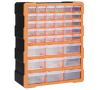 vidaXL Organizador multicajones con 39 cajones 38x16x47 cm