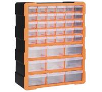 vidaXL Organizador multicajones con 39 cajones 38x16x47 cm