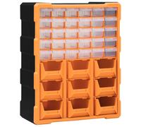 vidaXL Organizador multicajones con 39 cajones 38x16x47 cm