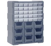 vidaXL Organizador multicajones con 39 cajones 38x16x47 cm