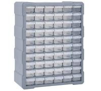 vidaXL Organizador multicajones con 60 cajones 38x16x47,5 cm