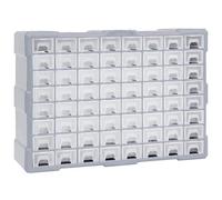 vidaXL Organizador multicajones con 64 cajones 52x16x37,5 cm