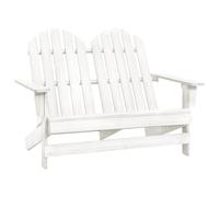 vidaXL Otomana Adirondack de jardín 2 plazas madera de abeto