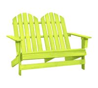 vidaXL Otomana Adirondack de jardín 2 plazas madera de abeto