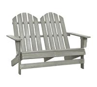 vidaXL Otomana Adirondack de jardín 2 plazas madera de abeto