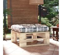 vidaXL Otomana de jardín de palets madera de pino impregnada