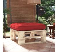 vidaXL Otomana de jardín de palets madera de pino impregnada