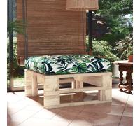 vidaXL Otomana de jardín de palets madera de pino impregnada