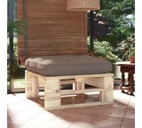 vidaXL Otomana de jardín de palets madera de pino impregnada