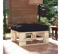 vidaXL Otomana de jardín de palets madera de pino impregnada