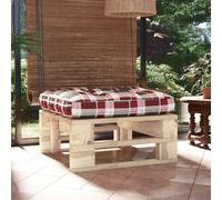 vidaXL Otomana de jardín de palets madera de pino impregnada