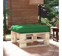 vidaXL Otomana de jardín de palets madera de pino impregnada
