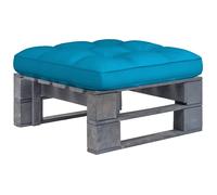 vidaXL Otomana de jardín de palets madera de pino impregnada gris