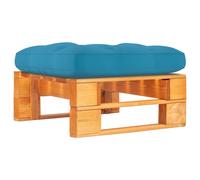 vidaXL Otomana de jardín de palets madera pino impregnada marrón miel