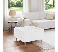 vidaXL Otomano de almacenamiento 80 x 80 x 45 cm Cuero sintético