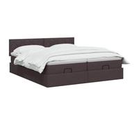 vidaXL Ottomaanse Bed met Matras - Lámpara led (200 x 200 cm, tela)