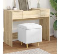 vidaXL Ottoman con Almacenamiento 40 x 40 x 45 cm Cuero sintético