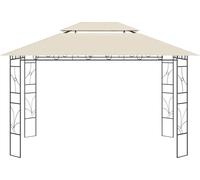 vidaXL Pabellón, 4x3x2,7 metros, color crema, 160 g/m²