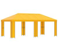 vidaXL Pabellón de jardín, 6 x 3 metros, color amarillo, fabricado en poliéster y acero, con una densidad de 190 g/m²