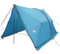 vidaXL Pabellón impermeable, color azul, fabricado en poliéster de 185T con revestimiento de poliuretano (PU)