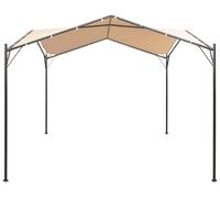 vidaXL: Pabellón para fiestas, toldo de 3x3 metros, acero, color beige