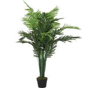 vidaXL Palmera artificial, 28 hojas, 120 cm, color verde