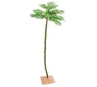 vidaXL Palmera artificial con 136 LED blanco cálido 220 cm