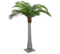 vidaXL Palmera Artificial con 15 Hojas Verde 200 cm, Planta Artificial, árbol Artificial, Planta de Palma Artificial, Planta Falsa, árbol Falso