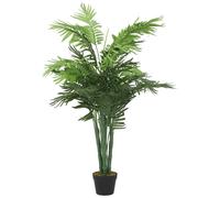 vidaXL Palmera artificial – 18 hojas, verde, 80 cm – Decoración para salón, oficina, exterior