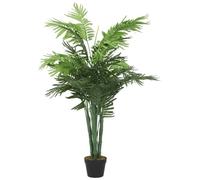 vidaXL Palmera artificial – 18 hojas, verde, 80 cm – Decoración para salón, oficina, exterior