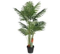 vidaXL Palmera artificial con 3 troncos PP verde 120 cm
