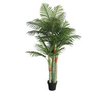 vidaXL Palmera artificial con 3 troncos PP verde 180 cm