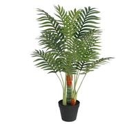 vidaXL Palmera artificial Palma Areca – 3 troncos, PP, verde, 85 cm