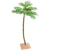 vidaXL Palmera artificial con 88 LED blanco cálido 150 cm