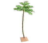 vidaXL Palmera Artificial con 96 LED Blanco cálido 180 cm