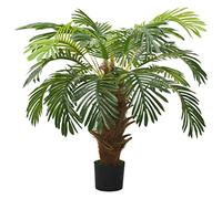 vidaXL Palmera Cycas Artificial con macetero 90 cm Verde