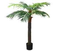 vidaXL Palmera Cycas Artificial con Macetero Verde Planta Falsa Oficina Dimensiones 140 cm, 90 cm, 160 cm y mas