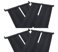 vidaXL Panel calentador solar para piscinas 4 unidades 80x310 cm