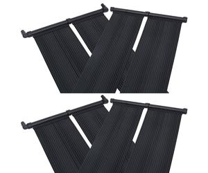vidaXL Panel calentador solar para piscinas 4 unidades 80x310 cm