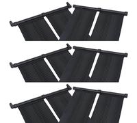 vidaXL Panel calentador solar para piscinas 6 unidades 80x310 cm