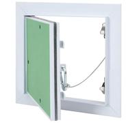 vidaXL Panel de Acceso Verde y Plata 20 x 20 cm Aluminio y Pladur, Soluciones de Paneles para la Sala Moderna, diseño Oculto Duradero, Paneles funcionales para Interior y Exterior