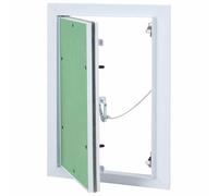 vidaXL Panel de Acceso Verde y Plata 25 x 35 cm Aluminio y Pladur, Soluciones de Paneles para la Sala Moderna, diseño Oculto Duradero, Paneles funcionales para Interior y Exterior