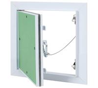 vidaXL Panel de acceso Verde y Plata 30 x 30 cm Aluminio y Pladur