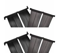 vidaXL Panel de calentador solar de piscina 4 uds 80x620 cm