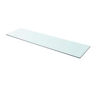 vidaXL Panel de estante vidrio claro 110x30 cm