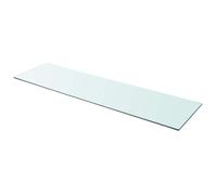 vidaXL Panel de Estante Vidrio Templado Color Claro Dimensiones 110 x 30 cm